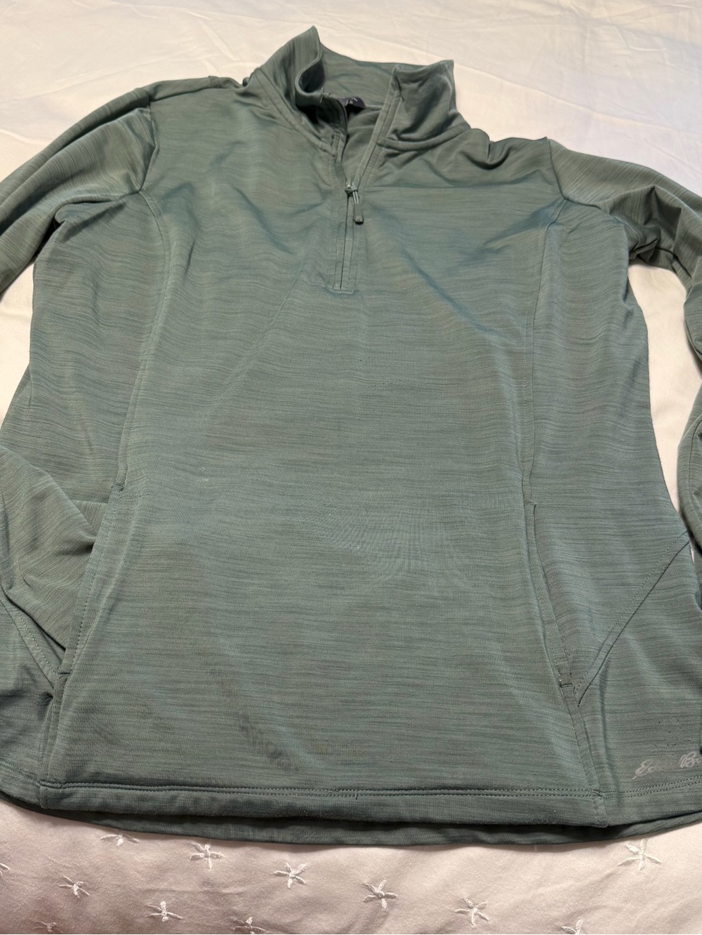 Ladies Half-Zip Performance 1/4 zip - Green
